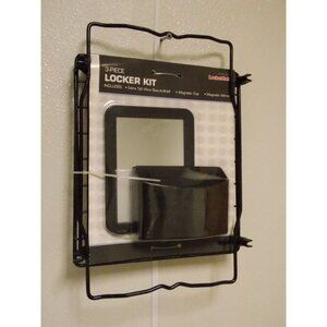LockerMate 3pc set Stac-A-Shelf Magnetic Cup and Mirror Black